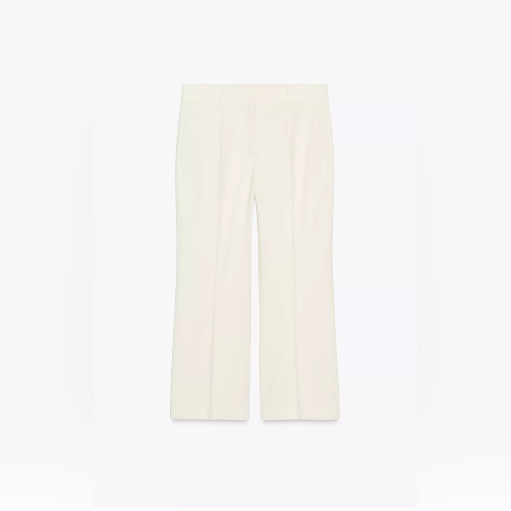 Zara ZW COLLECTION HIGH-WAISTED CROP PANTS